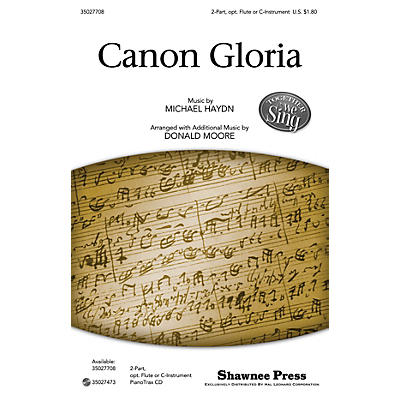 Shawnee Press Canon Gloria (Together We Sing Series) 2-PART arranged by Donald Moore