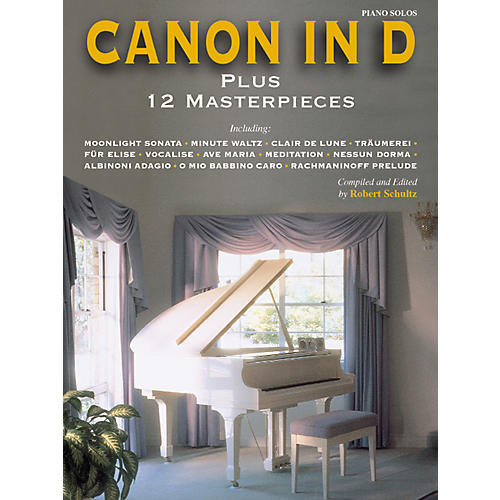 Alfred Canon in D Plus 12 Masterpieces for Piano (Book)