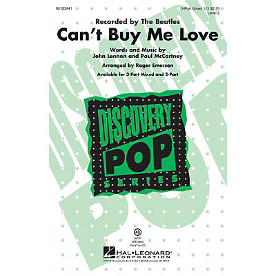 Hal Leonard Can't Buy Me Love (Discovery Level 2) 3-Part Mixed by The Beatles arranged by Roger Emerson