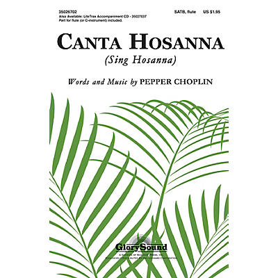 Shawnee Press Canta Hosanna SATB composed by Pepper Choplin