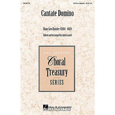 Hal Leonard Cantate Domino SATB a cappella arranged by John Leavitt