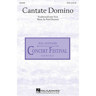 Hal Leonard Cantate Domino SATB composed by Patti Drennan