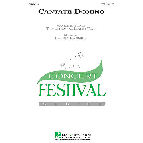 Hal Leonard Cantate Domino TTB composed by Laura Farnell