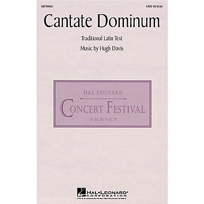 Hal Leonard Cantate Dominum SATB composed by Hugh Davis