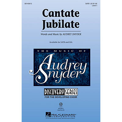 Hal Leonard Cantate Jubilate (Discovery Level 1) SATB composed by Audrey Snyder