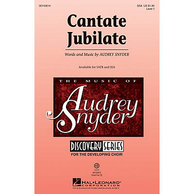 Hal Leonard Cantate Jubilate (Discovery Level 1) SSA composed by Audrey Snyder