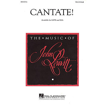 Hal Leonard Cantate! SSA composed by John Leavitt