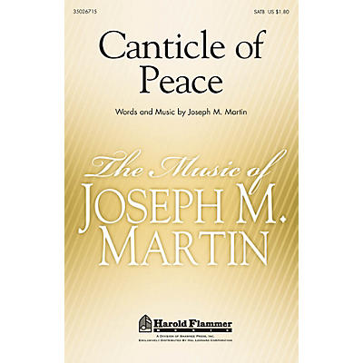 Shawnee Press Canticle of Peace SATB composed by Joseph Martin