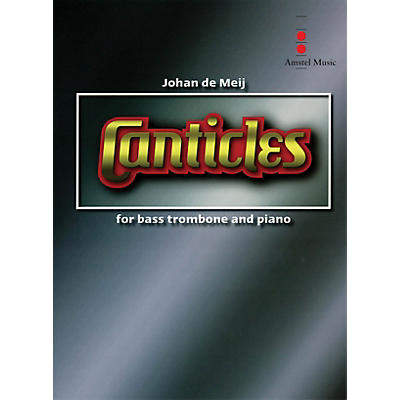 Amstel Music Canticles for Bass Trombone & Wind Orchestra (Score and Parts) Concert Band Level 4-5 by Johan de Meij