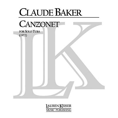 Lauren Keiser Music Publishing Canzonet (Tuba Solo) LKM Music Series Composed by Claude Baker