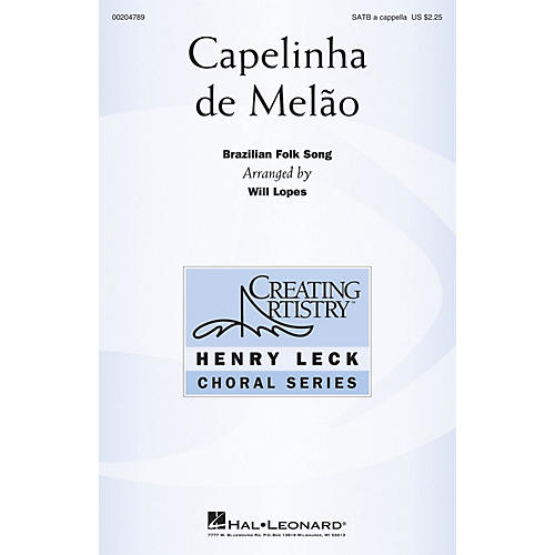Hal Leonard Capelinha de Melão SATB a cappella arranged by Will Lopes