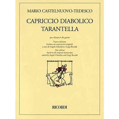 Ricordi Capriccio Diabolico and Tarantella (New Edition for Solo Guitar) Guitar Series