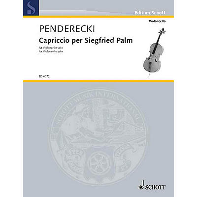 Schott Capriccio for Siegfried Palm (1968) (Cello Solo) Schott Series