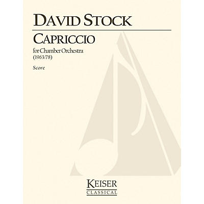 Lauren Keiser Music Publishing Capriccio for Small Orchestra - Full Score LKM Music Series by David Stock