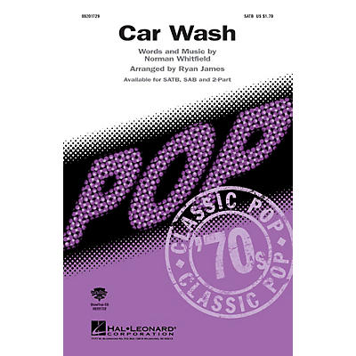 Hal Leonard Car Wash 2-Part Arranged by Ryan James