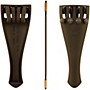 Otto Musica Carbon Composite Violin Tailpiece with Four Built-In Fine Tuners and Braided Steel Tailgut 1/4 Violin