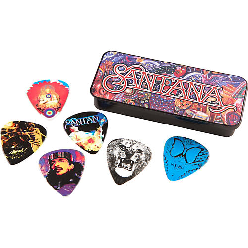 Carlos Santana Pick Tin with 6 Picks