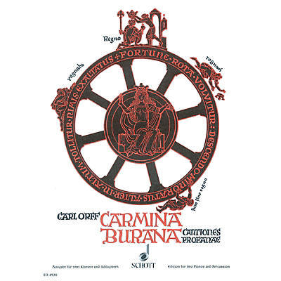 Schott Carmina Burana Score Composed by Carl Orff Arranged by Wilhelm Killmayer