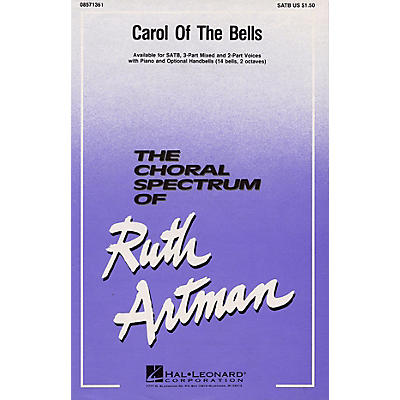 Hal Leonard Carol of the Bells 2-Part Arranged by Ruth Artman