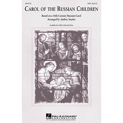 Hal Leonard Carol of the Russian Children 2-Part Arranged by Audrey Snyder