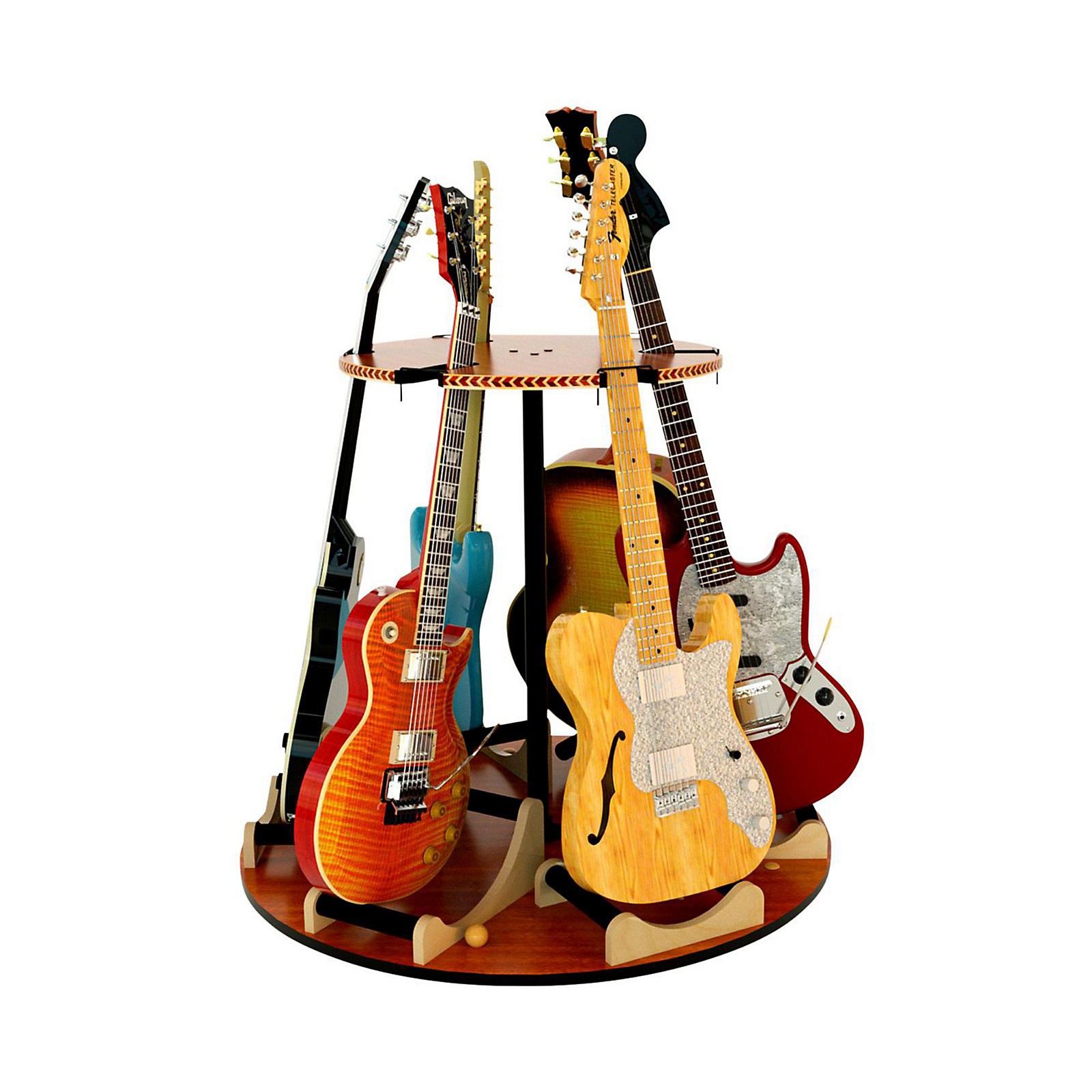 The Carousel™ Deluxe Rotating Multi Guitar Stand | GuitarStoragecom