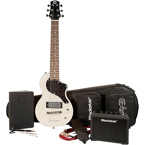 Blackstar CarryOn Travel Guitar Deluxe Pack With FLY3 Condition 1 - Mint White