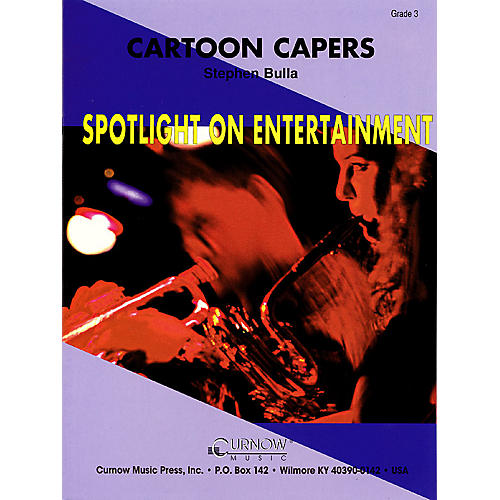 Cartoon Capers (Grade 3 - Score Only) Concert Band Level 3 Arranged by Stephen Bulla