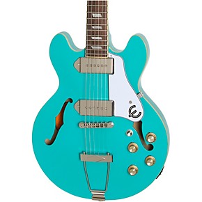 epiphone teal guitar casino vt tq