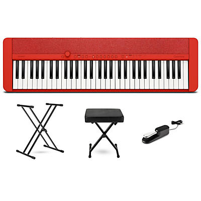 Casio Casiotone CT-S1 61-Key Portable Keyboard Essentials Bundle -