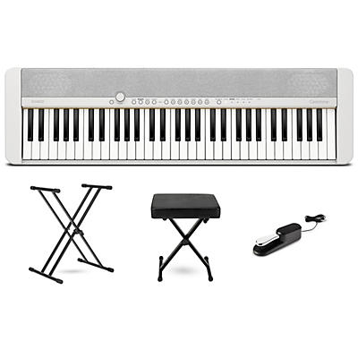 Casio Casiotone CT-S1 61-Key Portable Keyboard Essentials Bundle -