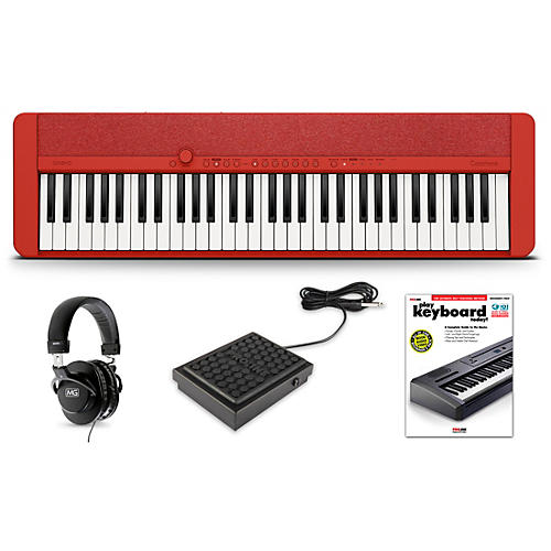 Casio Casiotone CT-S1 Keyboard Essentials Kit Red