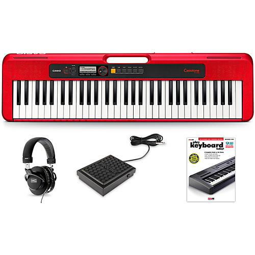 Casio Casiotone CT-S200 Keyboard Essentials Kit Red