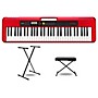 Casio Casiotone CT-S200 Keyboard With Stand and Bench Red