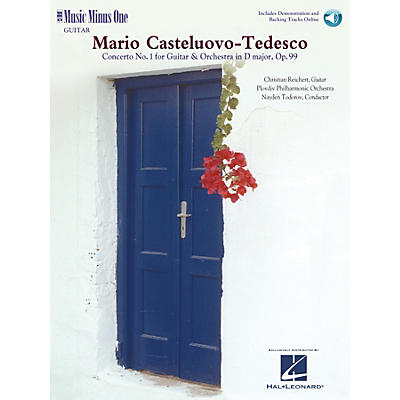 Music Minus One Castelnuovo-Tedesco - Guitar Concerto No. 1 in D Major Op. 99 Music Minus One BK/CD by Christian Reichert