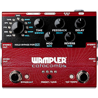 Wampler Catacombs Reverb and Delay Effects Pedal