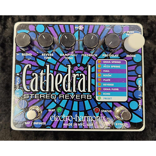 Electro-Harmonix Cathedral Stereo Reverb Effect Pedal