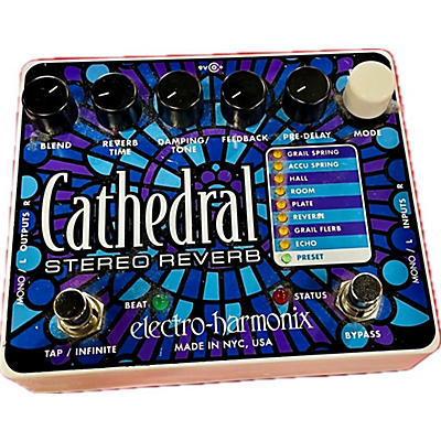 Electro-Harmonix Cathedral Stereo Reverb Effect Pedal