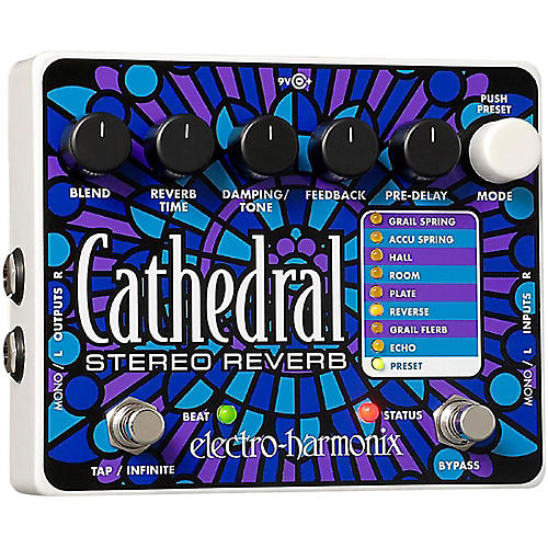 Cathedral Stereo Reverb Guitar Effects Pedal