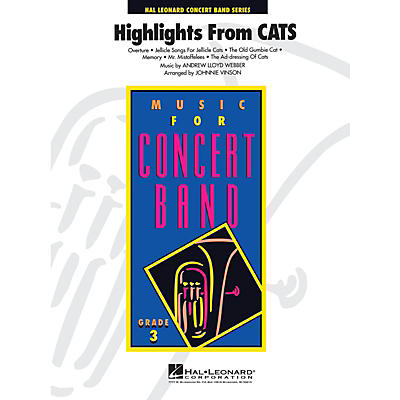 Hal Leonard Cats, Highlights from - Young Concert Band Level 3 by Johnnie Vinson