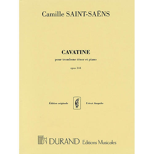Cavatine, Op. 144 (for Trombone and Piano) Editions Durand Series
