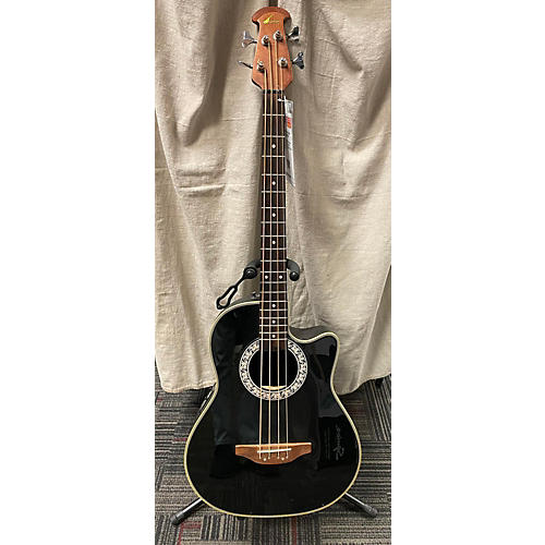 Ovation Cc74 Acoustic Bass Guitar Black
