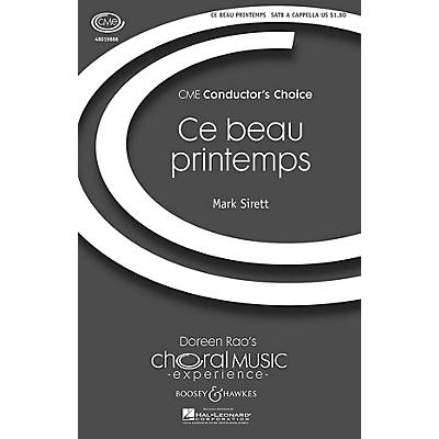 Boosey and Hawkes Ce beau printemps (CME Conductor's Choice) SATB a cappella composed by Mark Sirett