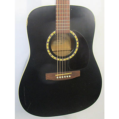 Art & Lutherie Cedar Black Acoustic Guitar
