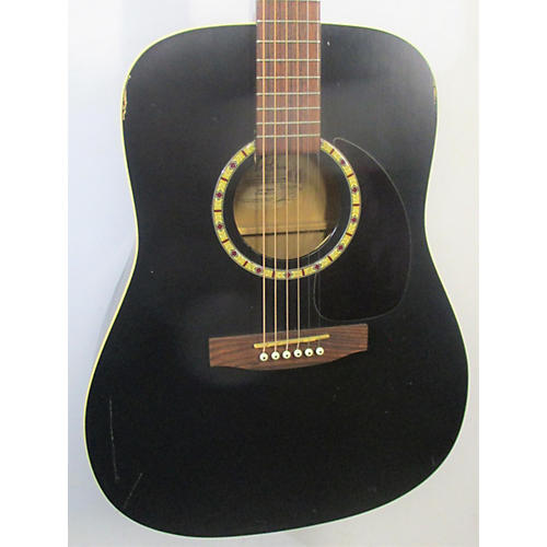 Art & Lutherie Cedar Black Acoustic Guitar Black