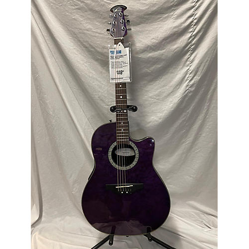 Ovation Celebrity CK057 Acoustic Electric Guitar Trans Purple