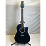 Used Ovation Celebrity Ck-057 Acoustic Electric Guitar teal sparkle