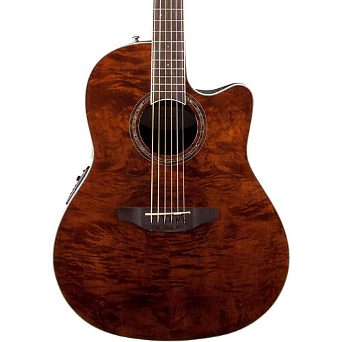 Ovation Celebrity Standard Plus Mid Depth Cutaway Acoustic-Electric Guitar Condition 1 - Mint Nutmeg Burled Maple