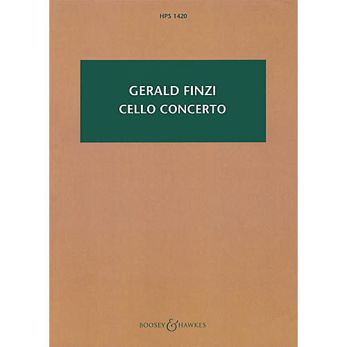 Boosey and Hawkes Cello Concerto (Revised 2009 Study Score) Boosey & Hawkes Scores/Books Series Softcover by Gerald Finzi