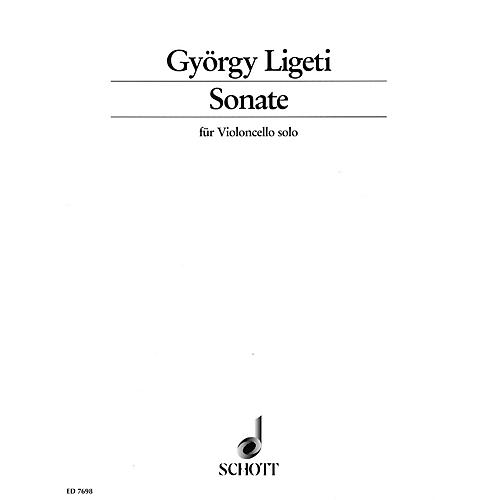 Schott Cello Sonata Schott Series Composed by György Ligeti