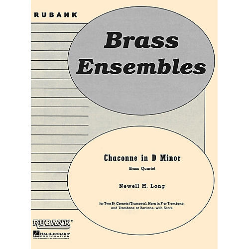 Rubank Publications Chaconne in D Minor (Brass Quartet - Grade 4) Rubank Solo/Ensemble Sheet Series